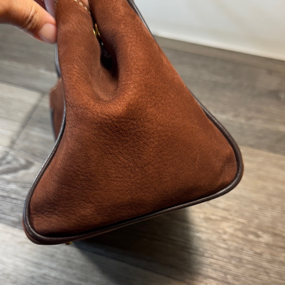 Dooney&Bourke Elegant Brown Leather Tote Bag - Picture 11 of 11